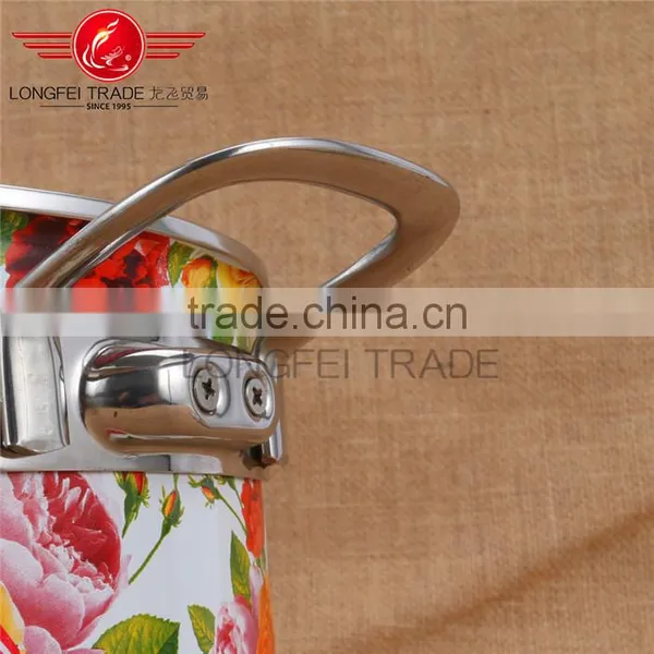 Hot Sale New Design Enamel / Ceramic 24cm Cookware Pot Set/ Deep Soup Pot Stock Pot photo-5