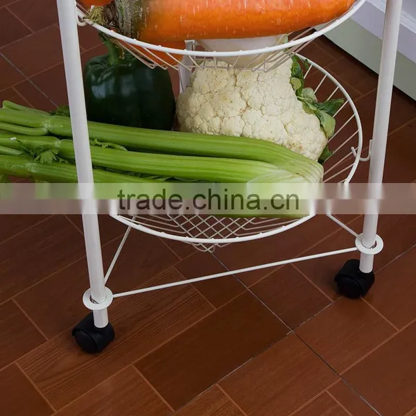 Wholesale Metal 3 Tiers Kitchen Fruit and Vegetable Floor Display Stand photo-5