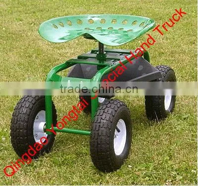 Rolling 4 Wheeled Garden Work Seat photo-5