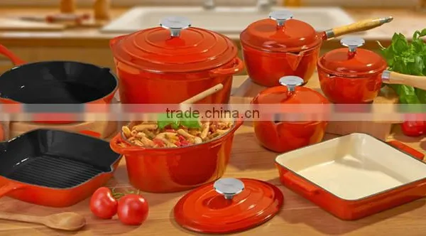 4 CAST IRON ENAMELED COOKWARE ITEMS IN USA/EU/CANADA photo-3