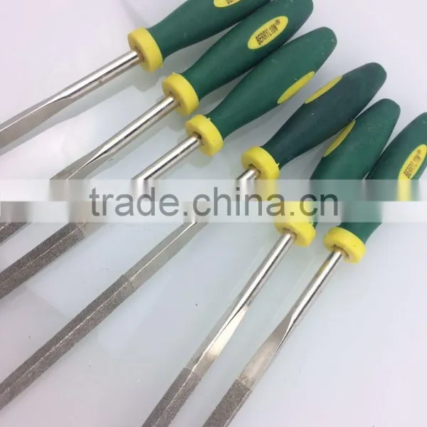 BERRYLION 5*180mm 7pcs Professtional Triangle Steel Files Set With Blister Packing photo-4