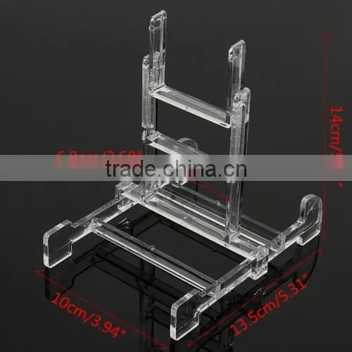 Clear Adjustable Easel Display Stand 3''-5'' Plate Bowl Photo Frame Book Artwor photo-3