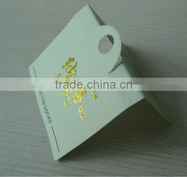 2017 China Custom Swing Tags Gold Stamping Hang Tags for Clothing photo-2