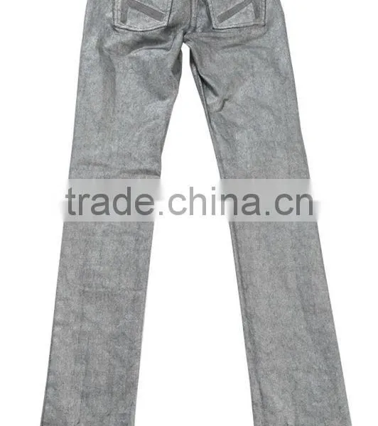 Newest Fashion Denim Jeans Design Capris Dark Color Slim Fit Latest Jeans Pants Girls photo-3