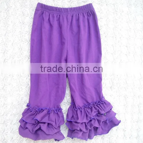 Childrens Boutique Ruffle Girl Leggings Wholesale Icing Triple Ruffle Pants photo-4