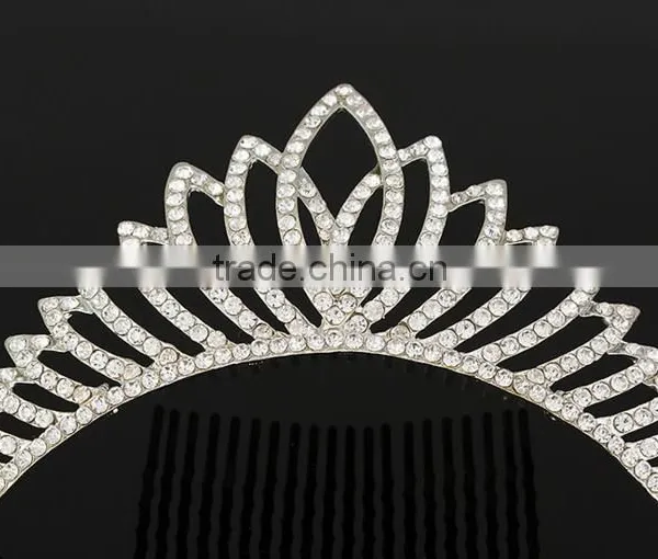 New Design Pageant Crown and Trial Rhinestone Pageant Crowns for Sale 2016 Most Popular Pageant Crowns China photo-6