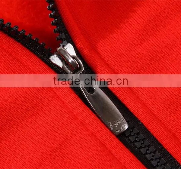 Wholesale High Quality Cotton Polyester Fleece Fashion Men Plain Zipper Gym Custom Hoodies photo-4