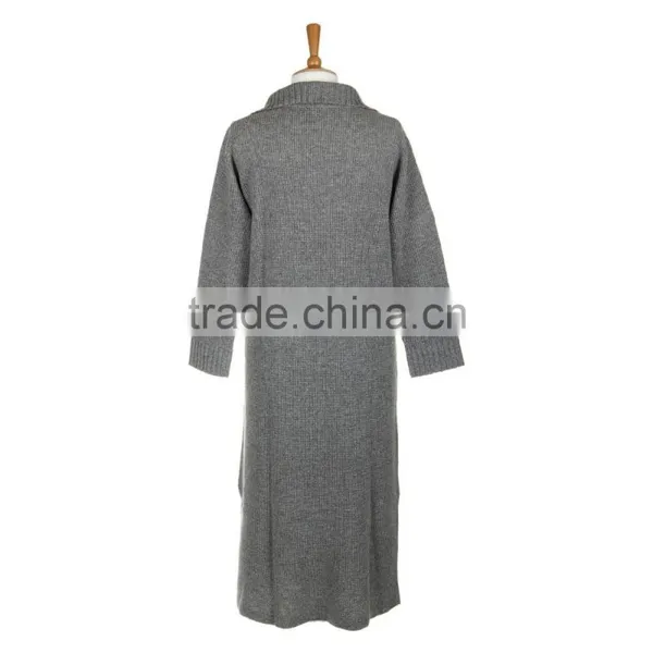 High Quality Comfortable Wearing Grey Colored Women Cashmere Jumper Lounger photo-2