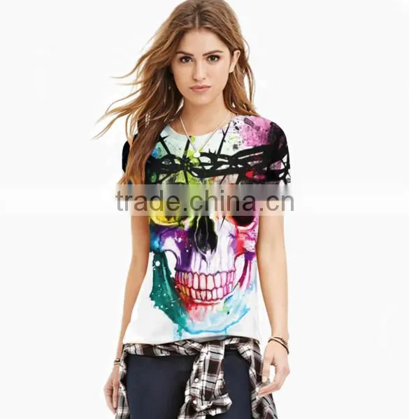 Womens Custom t Shirts Words and Picture Printing Cool T-shirt Short Sleeve Summer Tshirts Oem photo-5