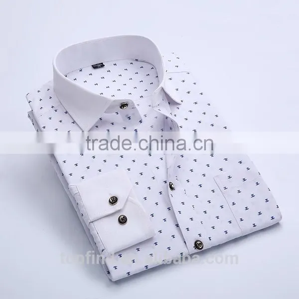 Yiwu Factory OEM High Quality Cotton Shirt Elegant for Men 2016 photo-5