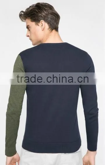 2017 Factory Wholesale Woollen Two Color Knit Design Mens Sweater for Sale photo-4