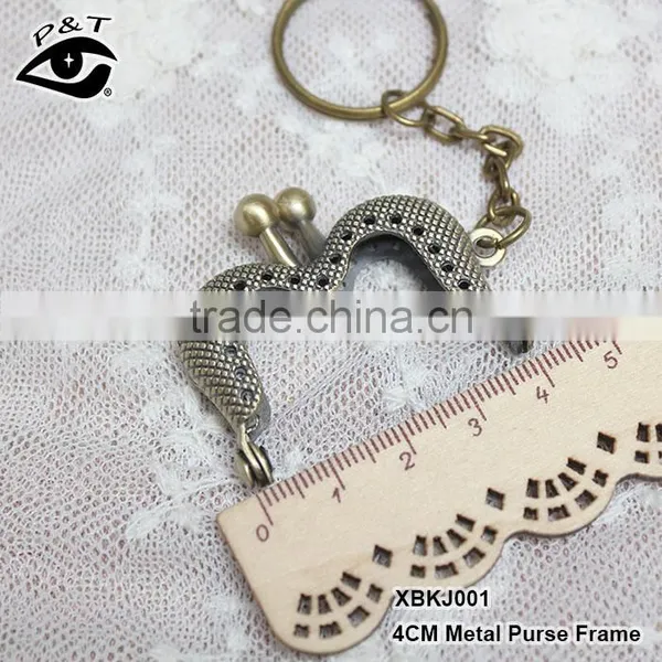 4CM Silver Color Metal Purse Frame Sew on Handles for Handbags Accessories photo-4