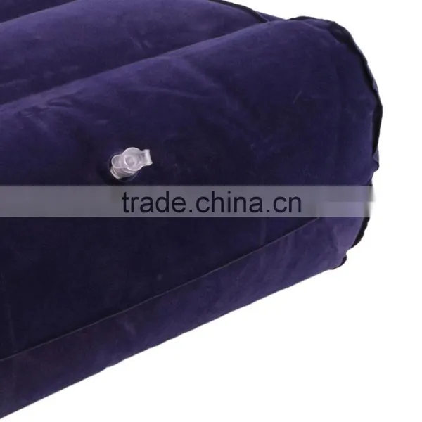 Soft Inflatable Suede Fabric Travel Foot Rest Pillow Footrest Helps Reduce DVT Risk on Flights 28x37cm Cheap And New Hot Selling photo-4