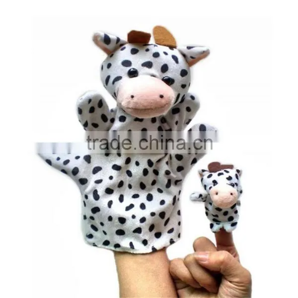 Hand Puppets Stuffed Baby Toys Cloth Dolls Cartoon Cute All in The Family Educational Toys