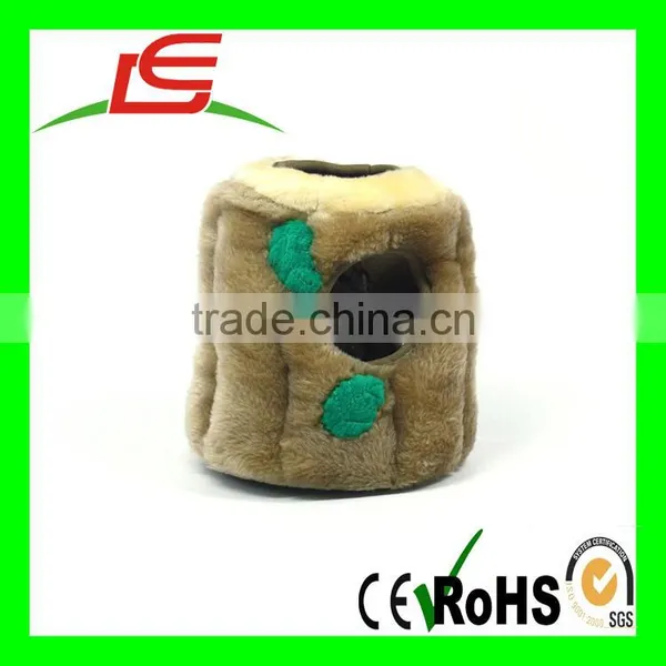 R0928 Brown Hollow Squirrel Dog House Plush With Three Squirrel photo-4