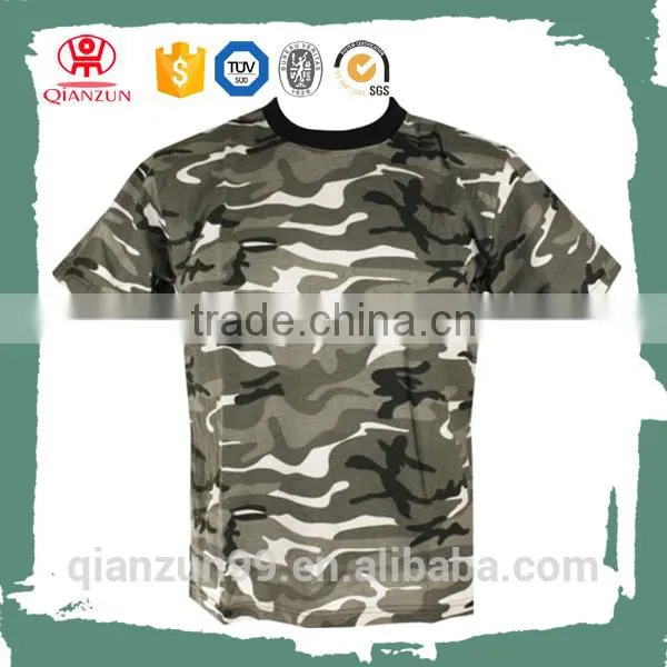 Custom Scoop Neck Organic Cotton Army t Shirt Wholesale Cheap photo-4