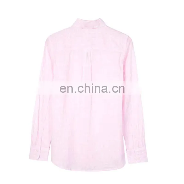 Hot Selling Plain Pink Ladies Office Shirt on Sale photo-3