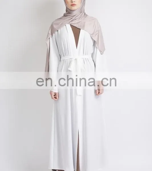 Custom High Quality White New Model Abaya Dubai Egypt in China,latest Design Muslim Dress 2017 Abaya photo-2