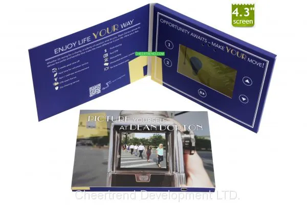 New Product Lcd Screen 4.3 Inch Promotional Video Message Card For Business Invitation photo-5