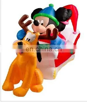 HI Hot Sale Giant Inflatable Christmas Santa Claus Decoration, Inflatable Reindeer Christmas Holiday Decoration photo-4