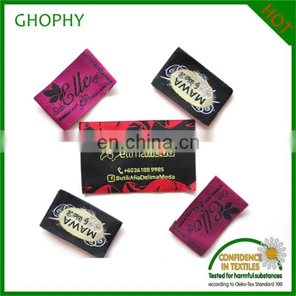 Wholesale Soft Material Woven Clothing Damask Customized Woven Label photo-3