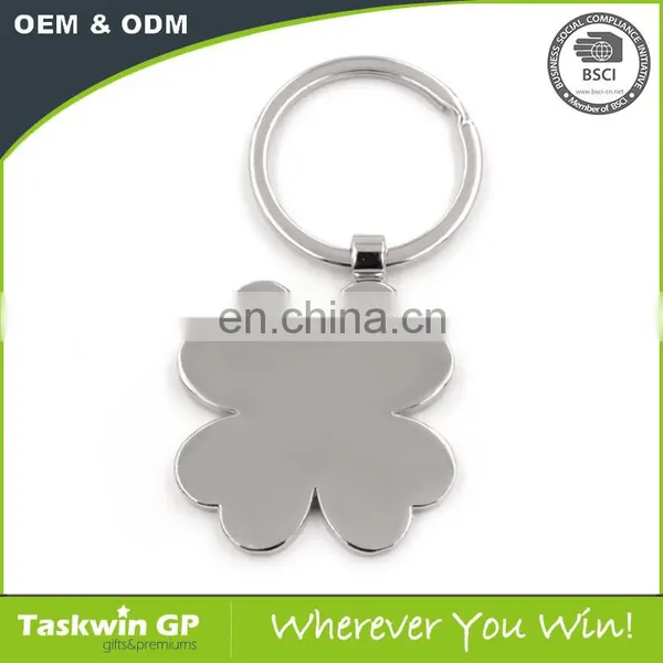 Custom Four-leaf Clovers Shaped Metal Keychain for Promotional photo-5