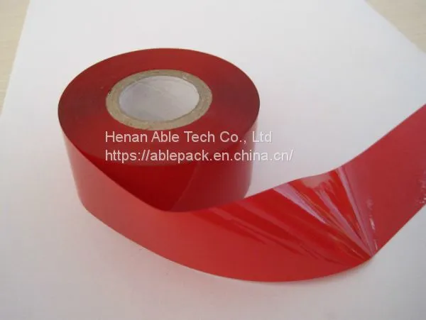 Red Hot Stamping Foil 25x122m for Paper , Plastic to Print the Batch Number photo-2