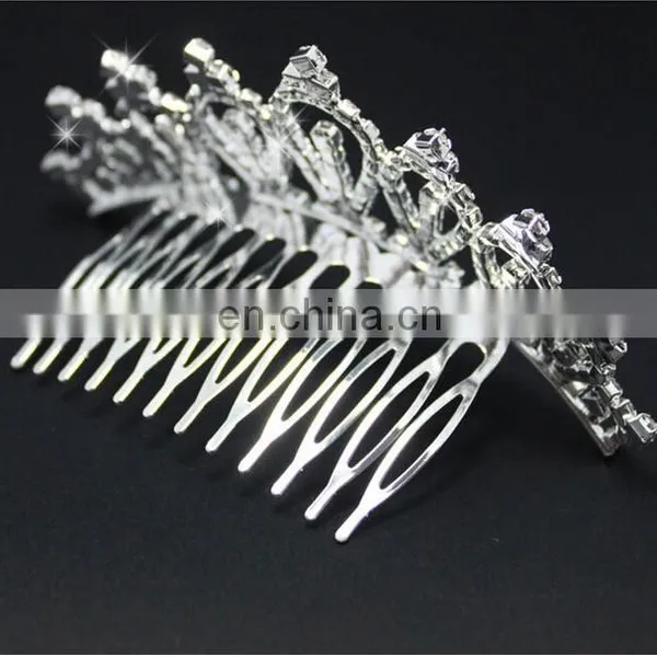 Rhinestone Crystal Crown Headband Tiara Wedding Bridal Flower Girl Prom photo-2