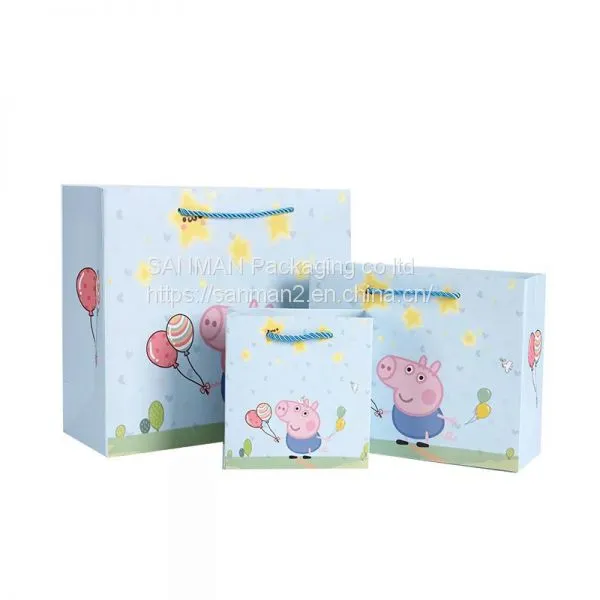 Custom Pink Paper Packaging Bag With Logo photo-4