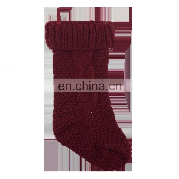 Wholesale Decorative Knit Red Christmas Socking for Christmas photo-3