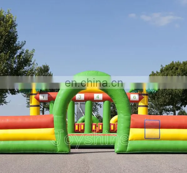Jungle Theme Inflatable Horse Eerby Running Race Track Games For Events photo-2