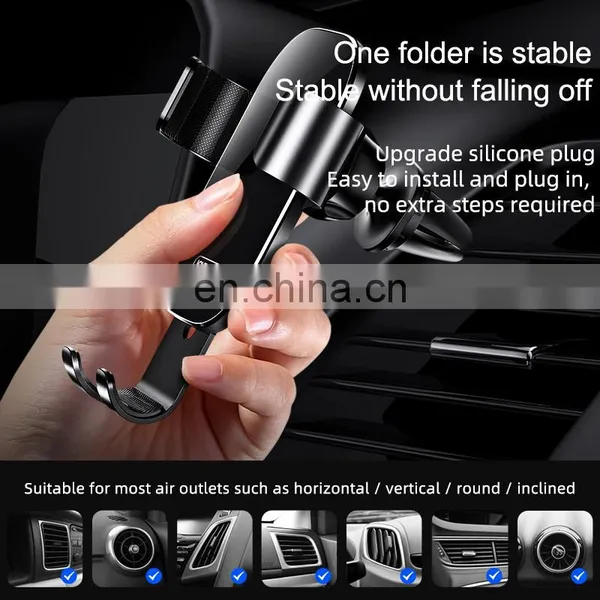 JOYROOM Air Vent Gravity Car Mobile Phone Holder photo-4