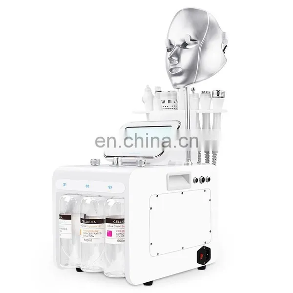 Multifunction Oxygen Hydrogen Small Bubble Skin Care Beauty Machine Blackhead Remover Facial Cleansing Machine photo-5