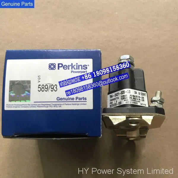 589/93 784-2421-020-20 24V Perkins Relay for 4006 4008 4012 4016 /genuine Spare Parts