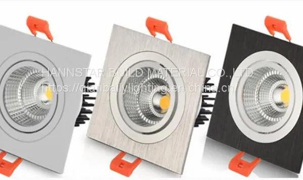 Rectangular LED Single Double Triple Heads COB Ceiling light Downlights Gimbal Square Spot Light 110V-220V 3W-90W