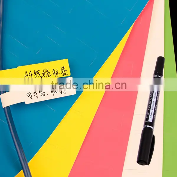 SINMARK Color Series Yellow a4 Size Security Label Sticker photo-5