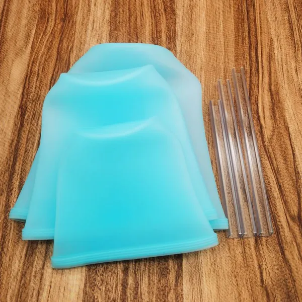 Reusable Food Container Silicone Bag 3 Pack Cups Zip Containers Storage Stand Up Preservation Bag photo-2