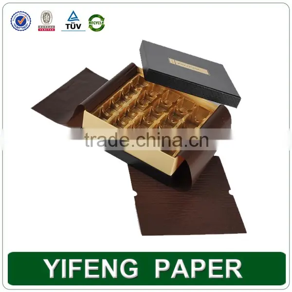 Popular Rigid Paper Chocolate Box Packaging,luxury Cardboard Chocolate Box With PVC Divider Tray Inside photo-5