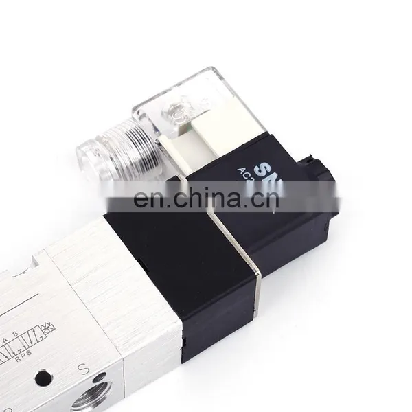 SNS 4V330-10 Series Inlet Double Coils Pilot-operated Pneumatic Air Electric Solenoid Valve photo-2