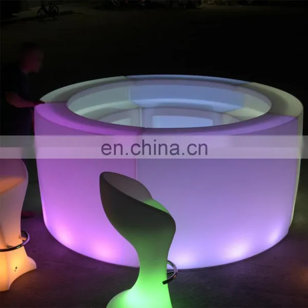 Color Changing Led Straight Bar Design Led Mobile Bar Portable Cocktail Waterproof Led Bar Counter photo-5