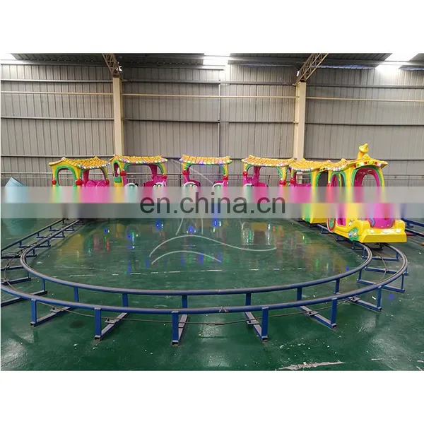 Fairground Park Rides Mini Kiddie Fiberglass Electric Rail Train for Sale photo-4