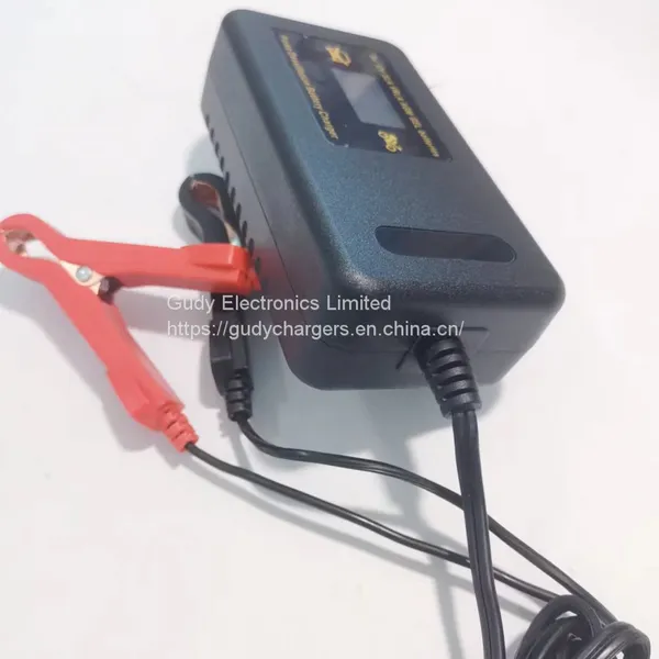 Universal Motorcycle Battery Chargers 12V 4A Lead Acid Battery Charger Desulfator With LCD photo-5