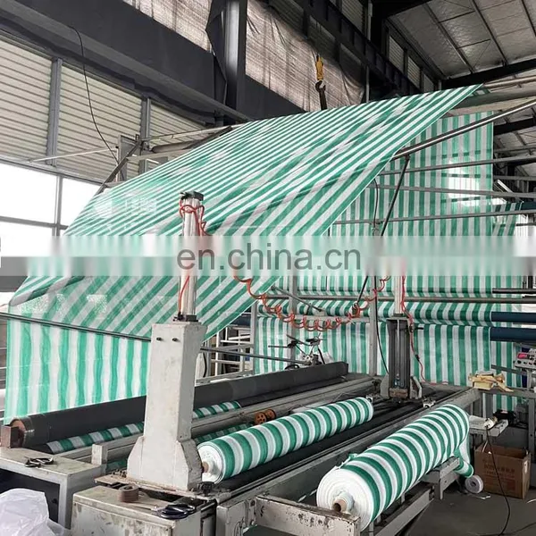 100gsm Green and White Strip of the 80% Sun Shade Cloth photo-2