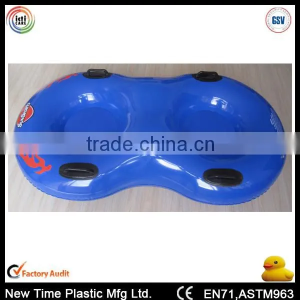 2015 Hot Doule Seat Inflatable Pvc Snow Sled