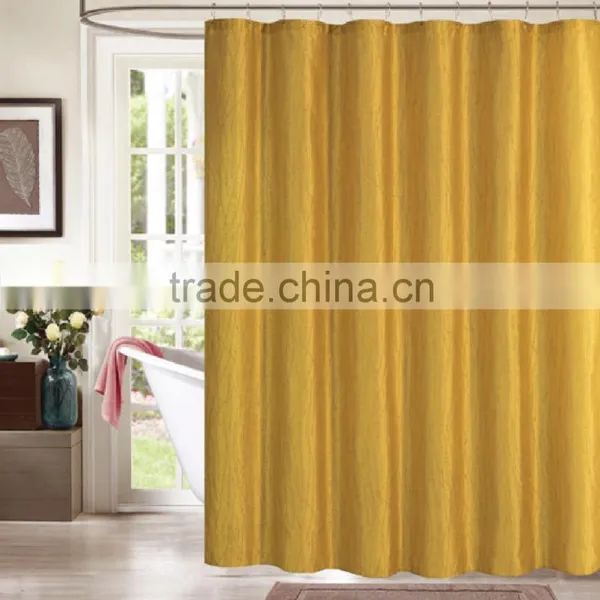 FAUX SILK WITH METALLIC ACCENTS SHOWER CURTAIN WITH 12 ROLLER HOOKS photo-4