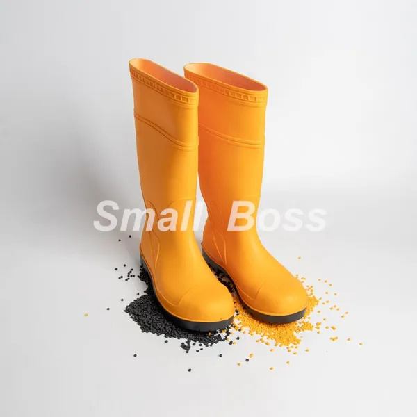 PVC Material Rain Boots High Style Work Shoes Waterproof Wear-Resistant Anti-Slip Customizable Colors PVC Compound Pellets photo-2