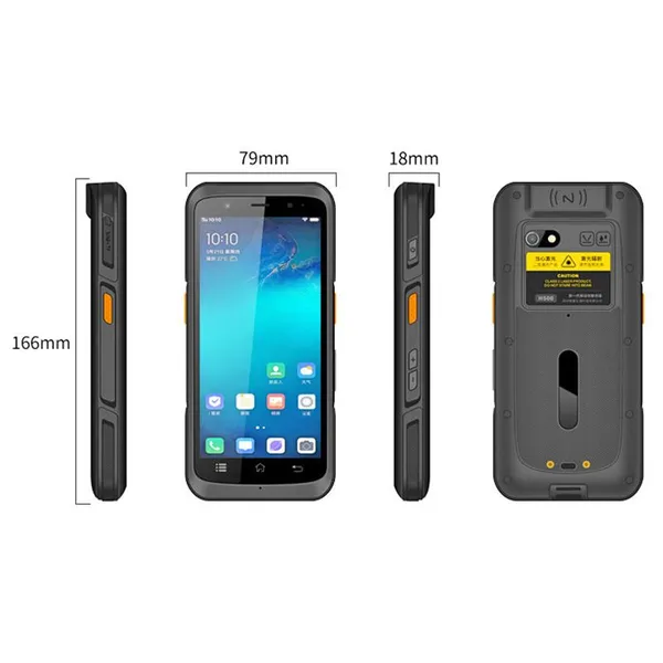 HT550 Cheapest Factory 5.5'' Android 10 2.0Ghz 4G Rugged PDA Waterproof PDA Handheld Terminal With 2D Scanner NFC and UHF RFID photo-2