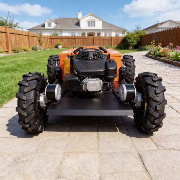 Vigorun VTW550-90 RC Колёсный дистанционно управляемый газонокосилка с разрезом 550 мм, 4WD, бензиновый, для домашнего двора