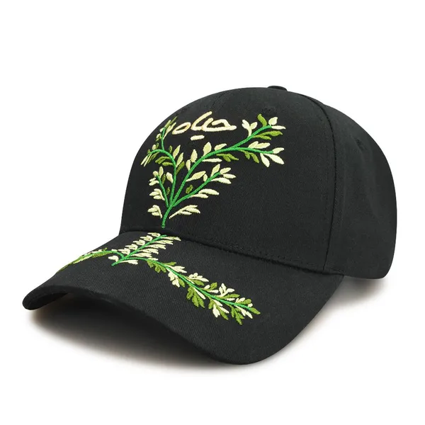 Two Tone Embroidered Baseball Cap Soft Cotton Breathable Adjustable Buckle Unisex Outdoor Daily Hat OEM Custom photo-3