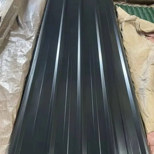 Trapezoidal PPGI Corrugated Metal Roof Sheet Color Coated Steel Roofing Panel Weather Resistant For Industrial Residential Building Construction photo-5